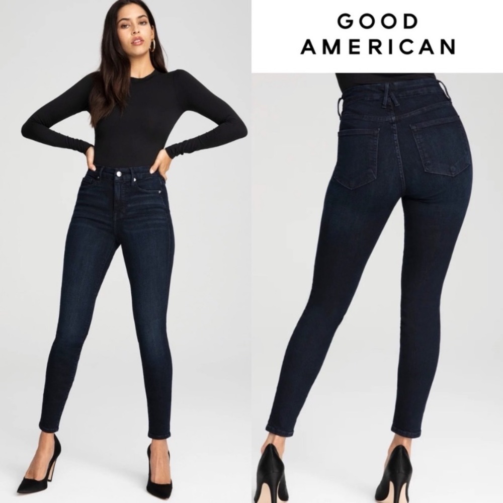 Good American Good Legs Skinny Jeans in Blue 224. Size 6/28